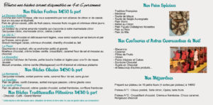 menu des fetes de fin dannee 2020